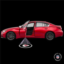 Sporticulture NFL Kansas City Chiefs Team Pride LED Car Door Light - Wireless No-Drill Adhesive Install (SP382894)