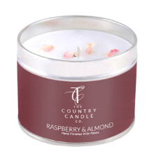 The Country Candle Company Pastels Candle in a Tin - Raspberry & Almond