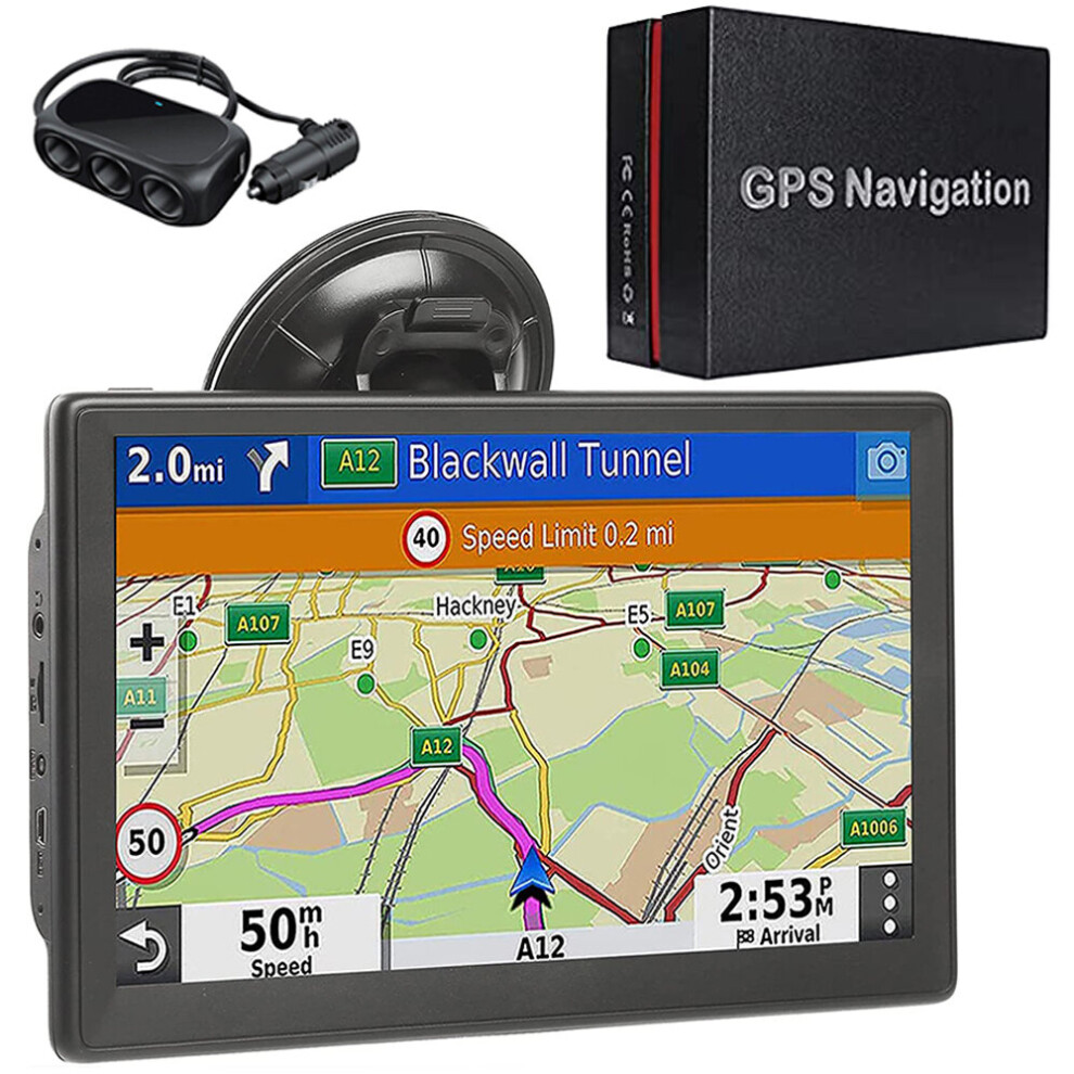 SAT NAVS for Cars, 7 Inch Navigator  Car Truck GPS Navigation System HD Touch Screen with Lifetime Map Updates for UK EU