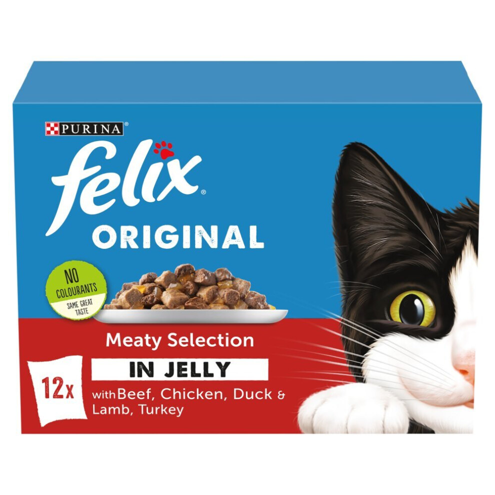 Felix Original Meaty Selection in Jelly 12x100g (Pack of 4)