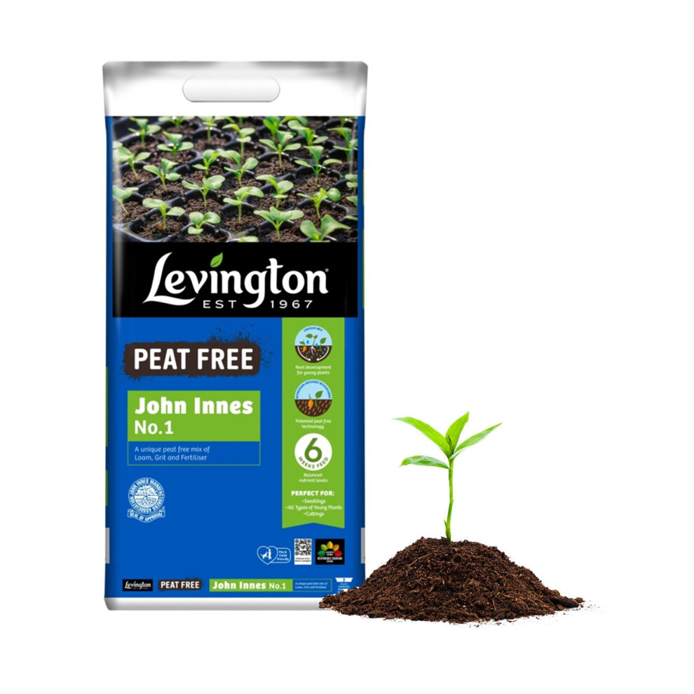 25L John Innes No 1 Compost Peat Free Levington Young Plant Rooting