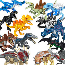 (Dinosaurs (13 PCS)) pcsJurassic Dinosaur Building Blocks Large Particles Puzzle Disassembly Animal Rex Tyrannosaurus Rex Bullosaurus Fit Lego