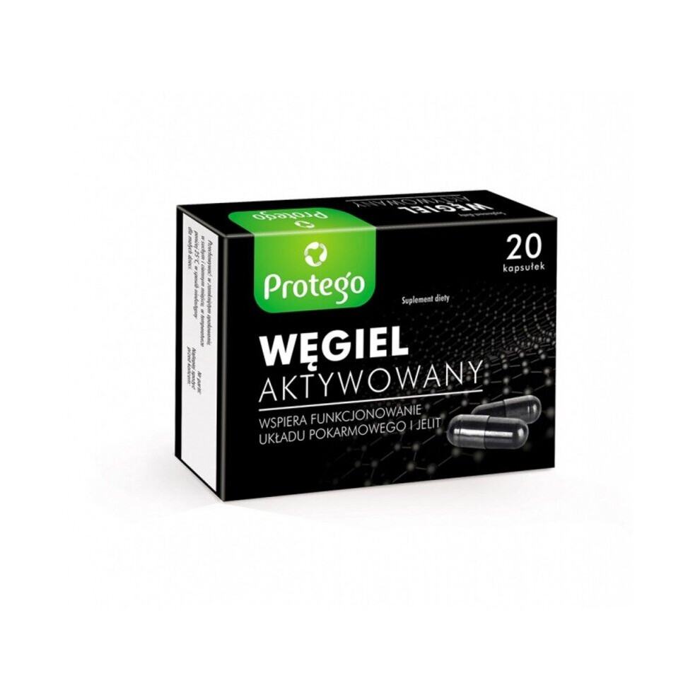 WÄgiel Aktywowany Activated Charcoal Protego - 20capsules