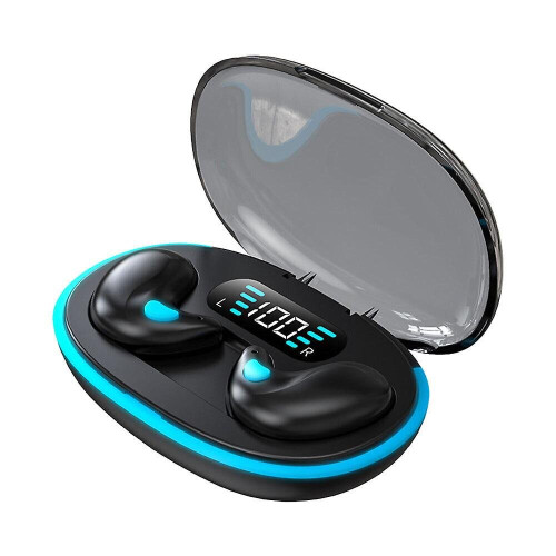 (Black) Bluetooth Earphone Invisible Sleep Wireless Earbuds Noise Cancelling Headphone