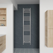 (Straight, 1800x400mm) Warmehaus Heated Towel Rail Chrome Bathroom Ladder Style Radiator Central Heating