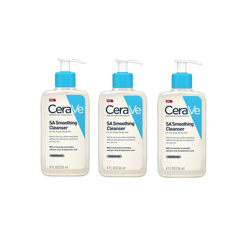 CeraVe SA Smoothing Cleanser 236ml x 3