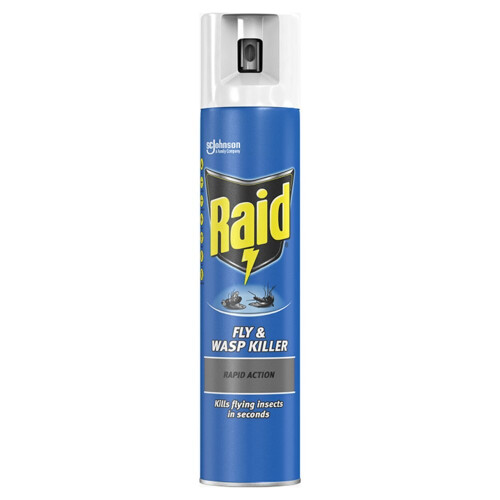 Aero Raid Fly & Wasp Killer Aerosol - 300ml (Pack of 6)