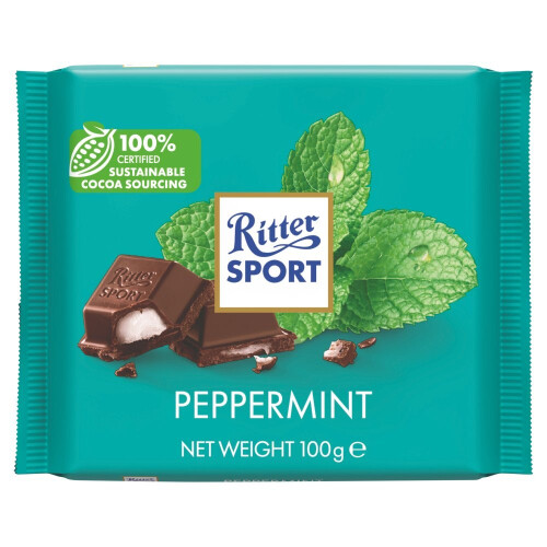Ritter Sport Peppermint 100g (Pack of 5) 1
