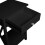 Living And Home Wooden Bedside End Table Nightstand Cabinet with Drawer Black 9