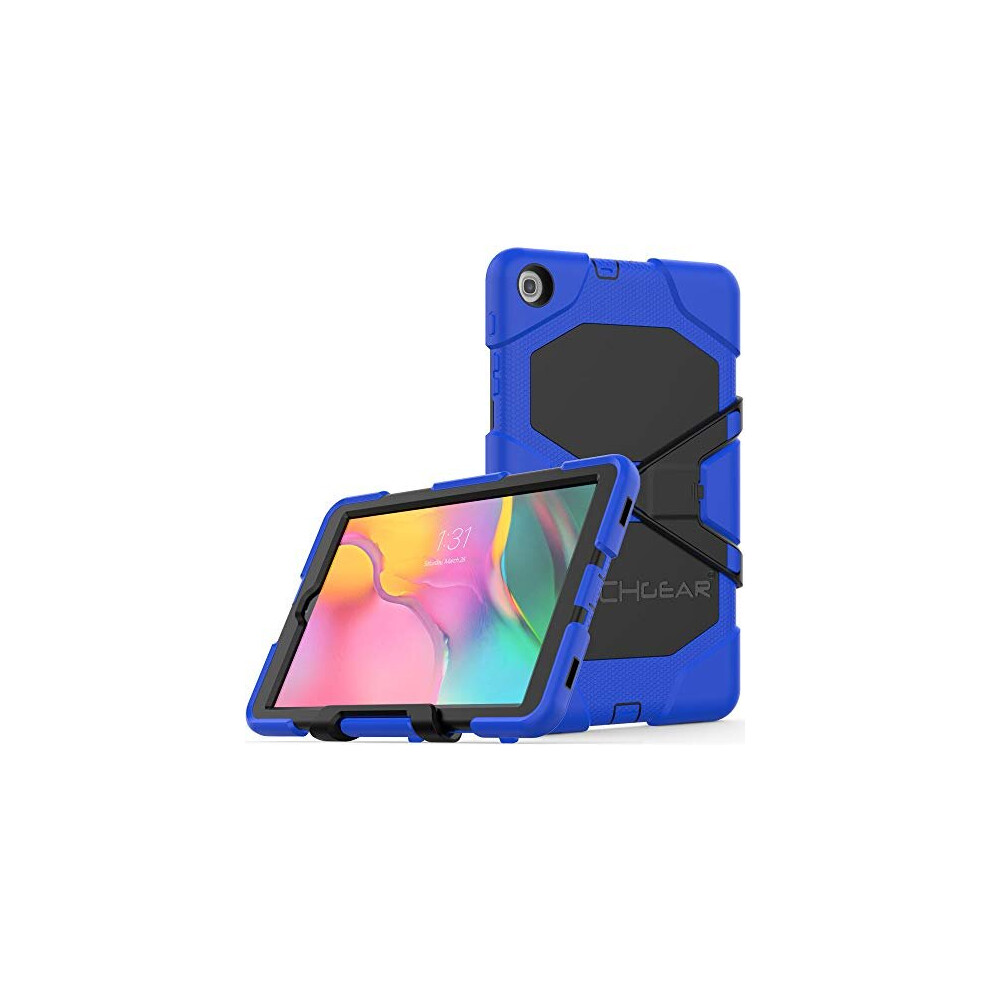 (BLUE) TECHGEAR G-SHOCK Case Fits Samsung Galaxy Tab A 10.1" 2019 (SM-T510 / SM-T515) Tough Rugged HEAVY DUTY Armour Shockproof Survival Case with Sta