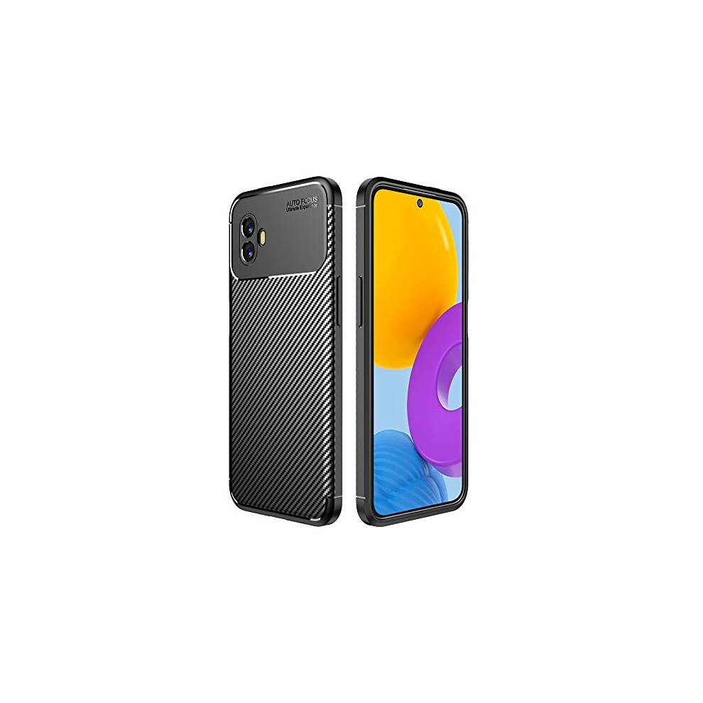 Techgear Carbon Fibre Case For Galaxy Xcover 6 Pro [Carbonflex Case] Flexible, Shockproof, Slim, Soft Tpu Protective Shell Cover With Carbon Fibre Detailing