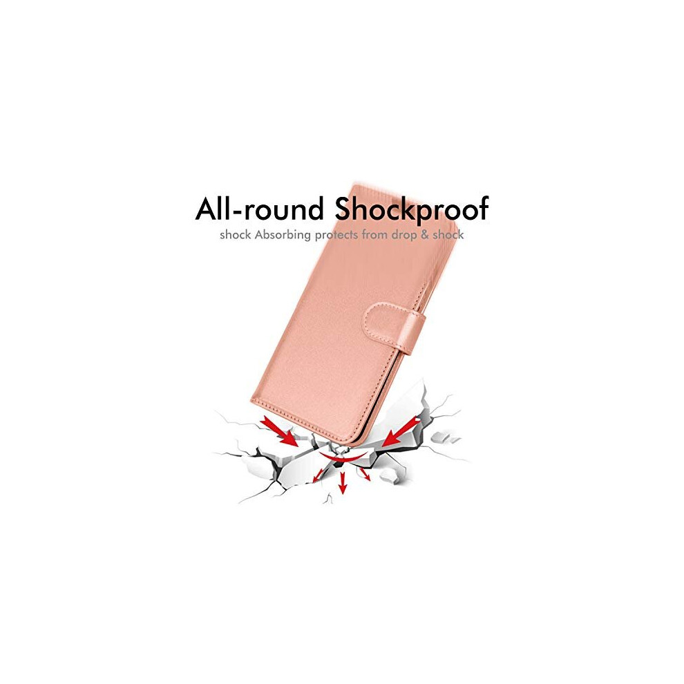 rose-gold--techgear-leather-wallet-case-for-oppo-a15---a15s---flip-protective-case-cover-with-wallet-card-holder--stand---wrist-strap