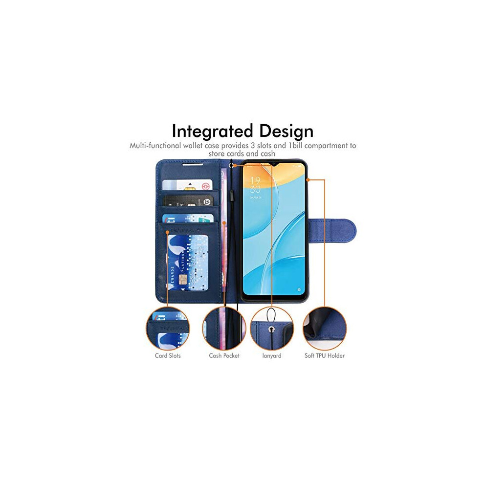 blue--techgear-leather-wallet-case-for-oppo-a15---a15s---flip-protective-case-cover-with-wallet-card-holder--stand---wrist-strap