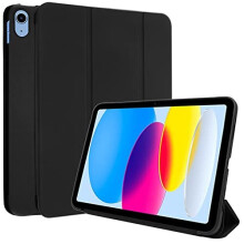 (Black) TECHGEAR iPad 10, 10th Generation 10.9" Smart Case Slim Smart Case Tri-fold Stand Cover with Corner Protection [Auto Wake / Sleep] for iPad 2022