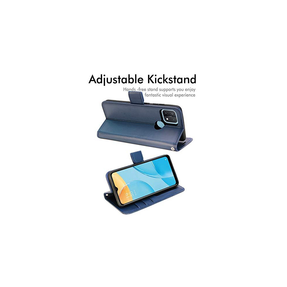 blue--techgear-leather-wallet-case-for-oppo-a15---a15s---flip-protective-case-cover-with-wallet-card-holder--stand---wrist-strap