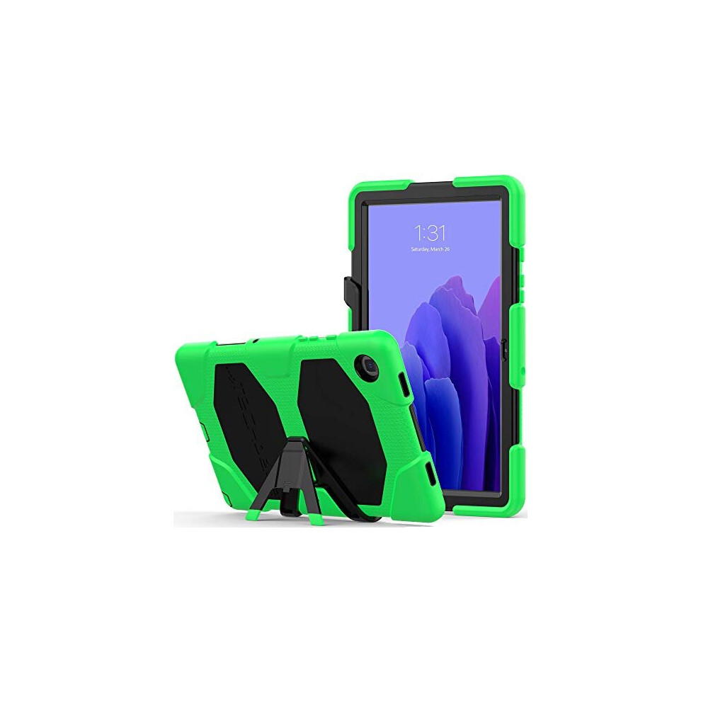 (Green) TECHGEAR G-SHOCK Case Fits Samsung Galaxy Tab A7 10.4" 2022 / 2020 (SM-T500, T503, T505, T509) HEAVY DUTY Shockproof Case, Kids Schools Workma