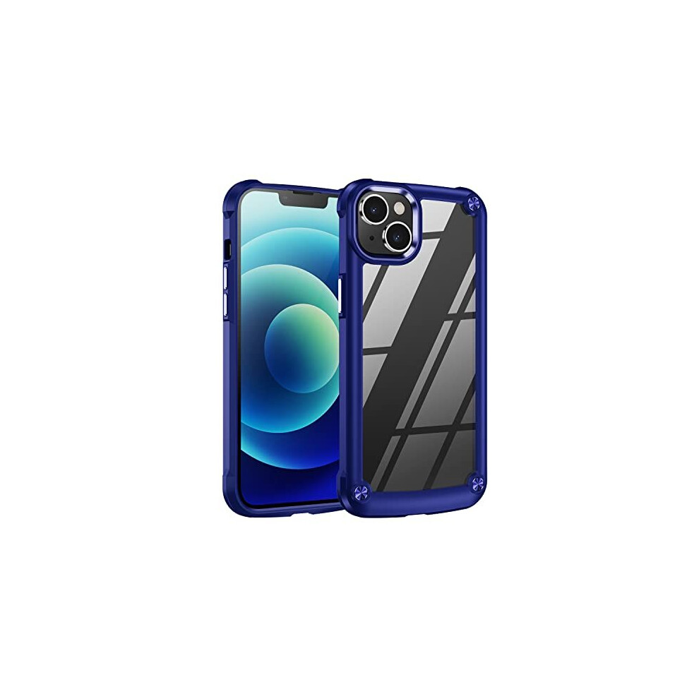 Techgear Iphone 14 Tough Case [Fusion Armour] Premium Hybrid Tough Rugged Protective Bumper Case Heavy Duty Protection With Clear Back