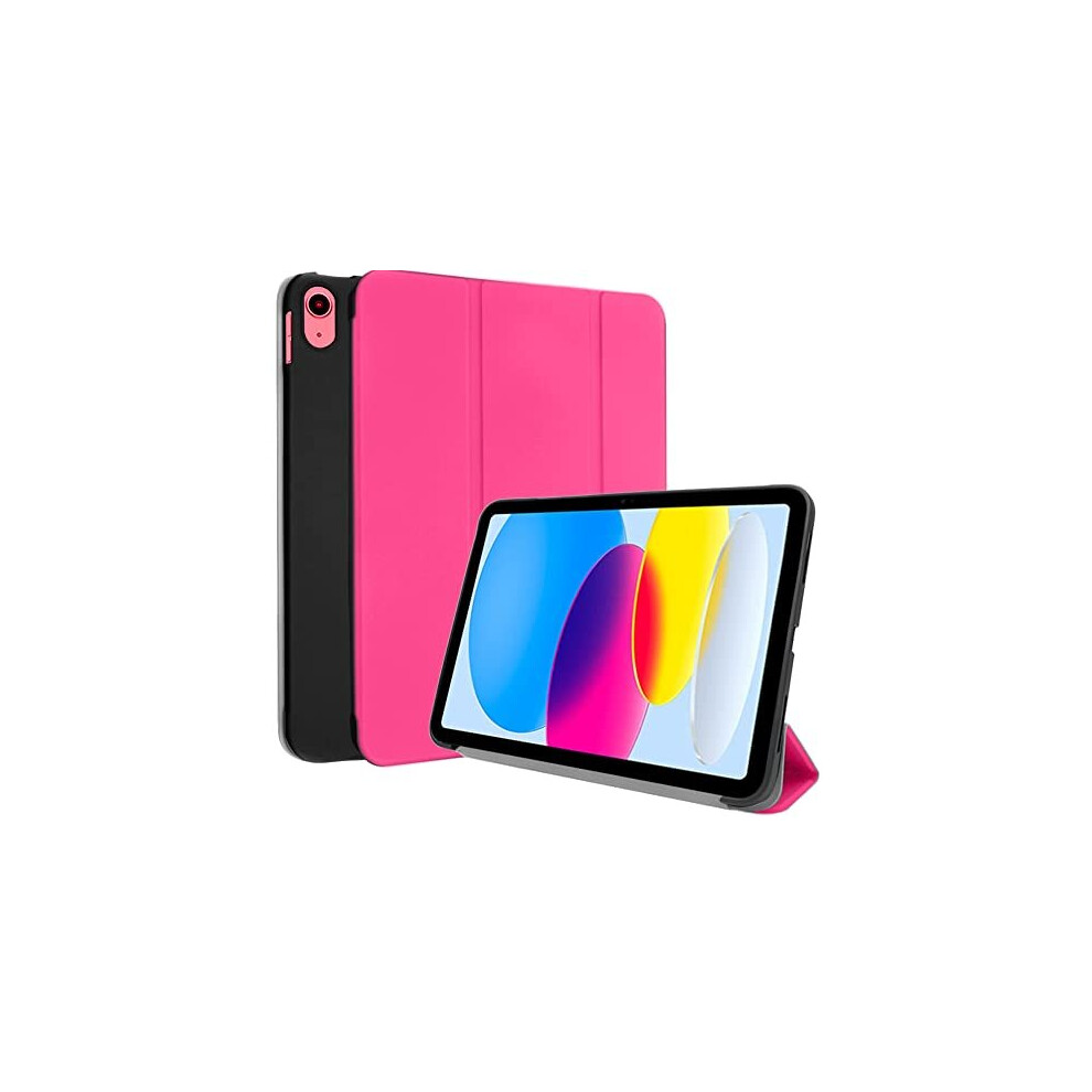 (Pink) TECHGEAR iPad 10, 10th Generation 10.9" Smart Case Slim Smart Case Tri-fold Stand Cover with Corner Protection [Auto Wake / Sleep] for iPad 202