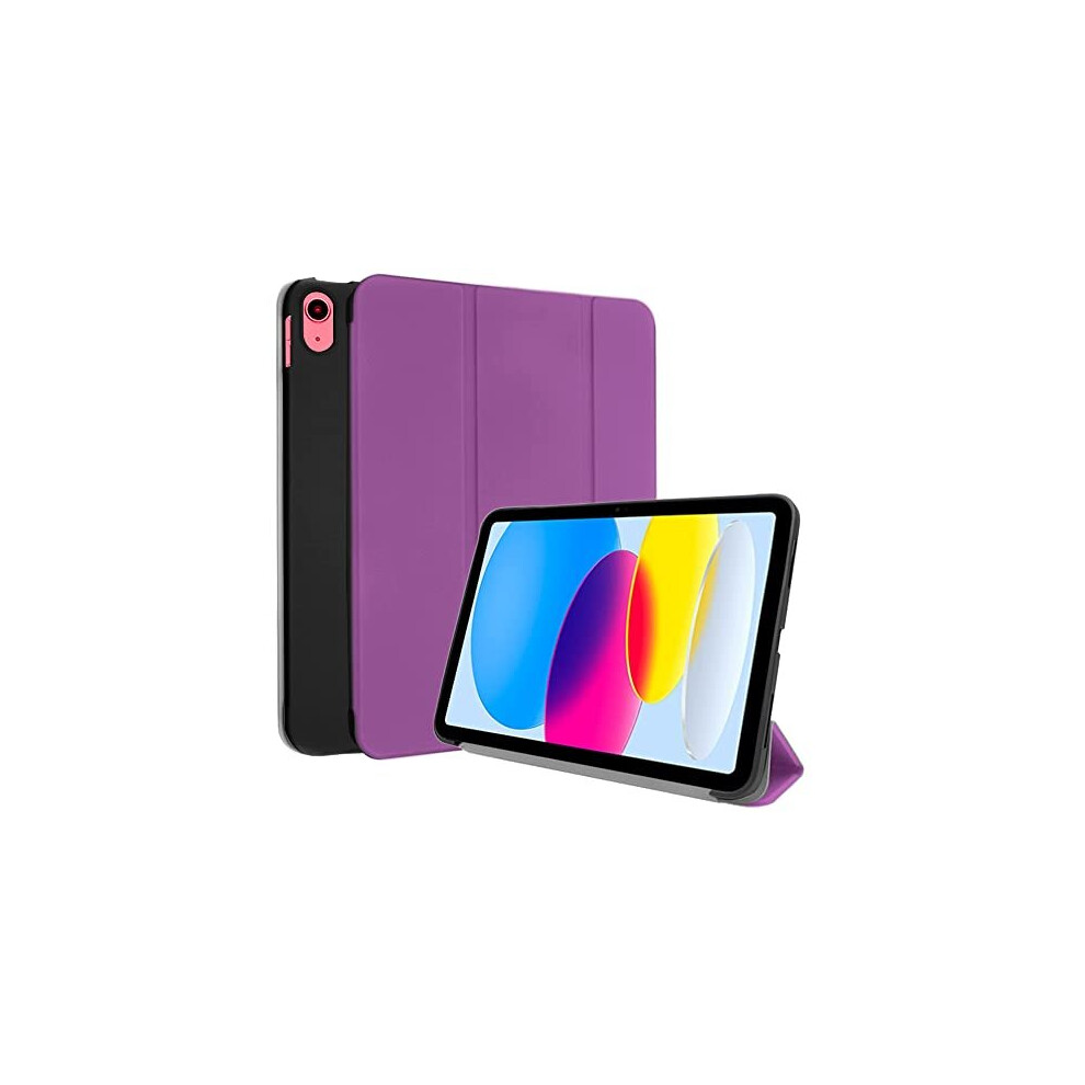 (Purple) TECHGEAR iPad 10, 10th Generation 10.9" Smart Case Slim Smart Case Tri-fold Stand Cover with Corner Protection [Auto Wake / Sleep] for iPad 2