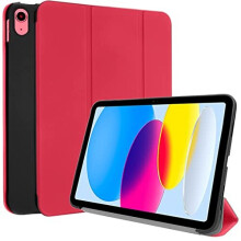 (Red) TECHGEAR iPad 11 2025 & iPad 10 2022 (11th / 10th Generation) Smart Case Slim Tri-fold Stand Cover with Corner Protection [Auto Wake / Sleep]