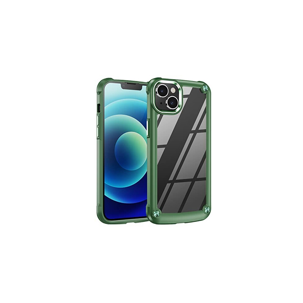 Techgear Iphone 14 Tough Case [Fusion Armour] Premium Hybrid Tough Rugged Protective Bumper Case Heavy Duty Protection With Clear Back