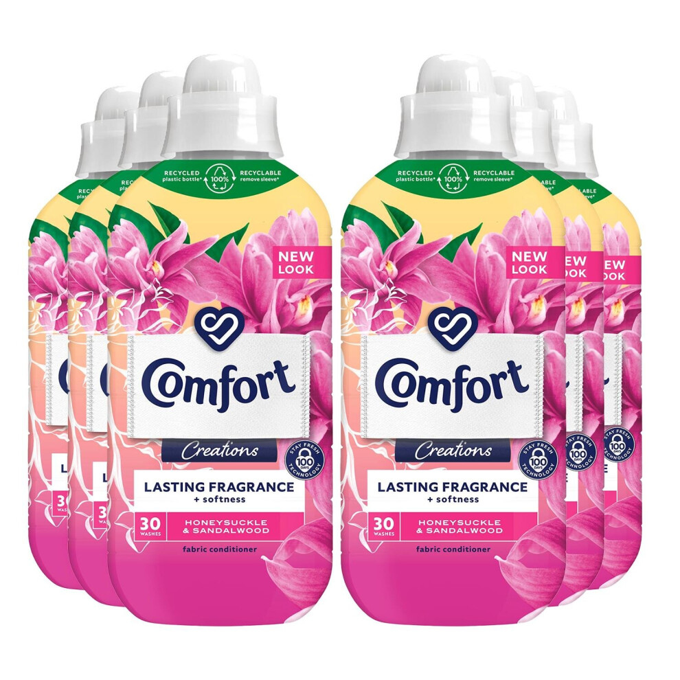 Comfort (Buy 6 - Honeysuckle & Sandalwood) Creation Fabric Conditioner, 30-Wash - Image 2