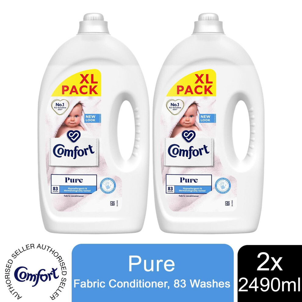 Comfort (Buy 2) Fabric Conditioner, Pure, 2490Ml - 83W