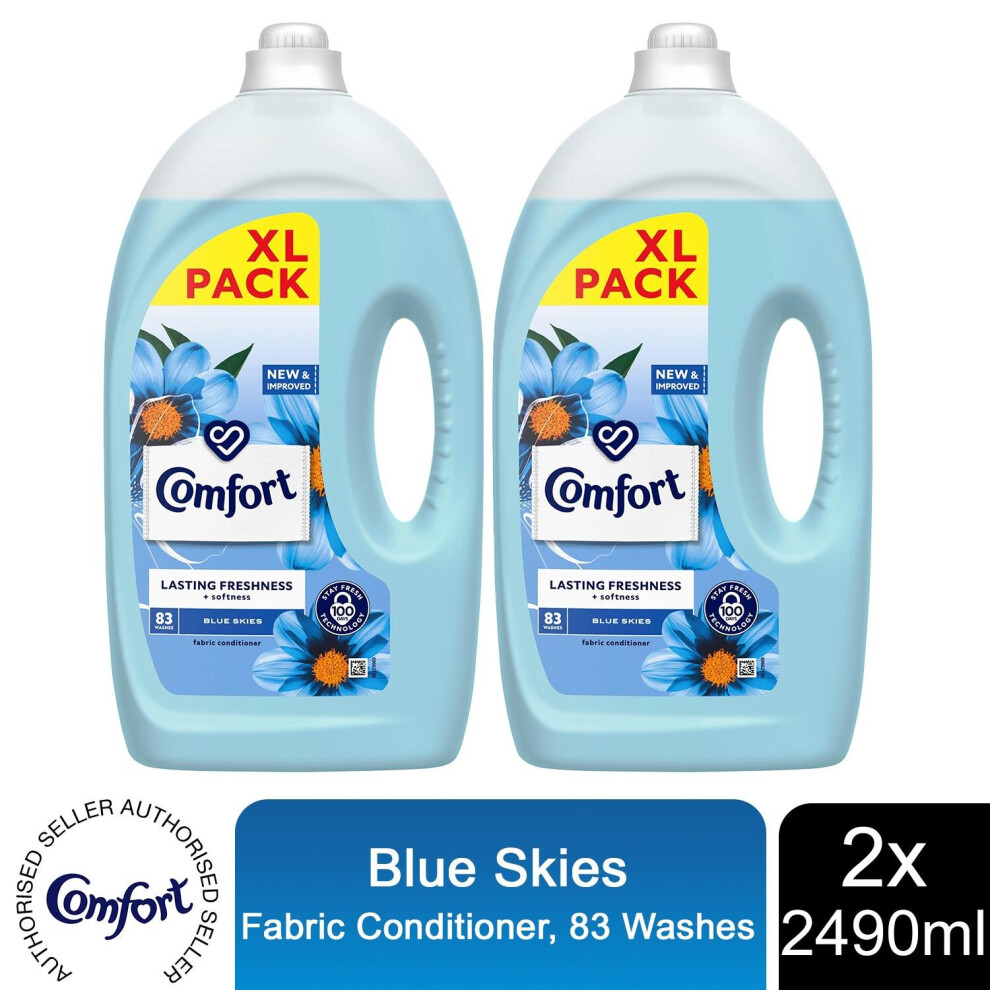 Comfort (Buy 2) Fabric Conditioner Skies 2490Ml - 83W Blue