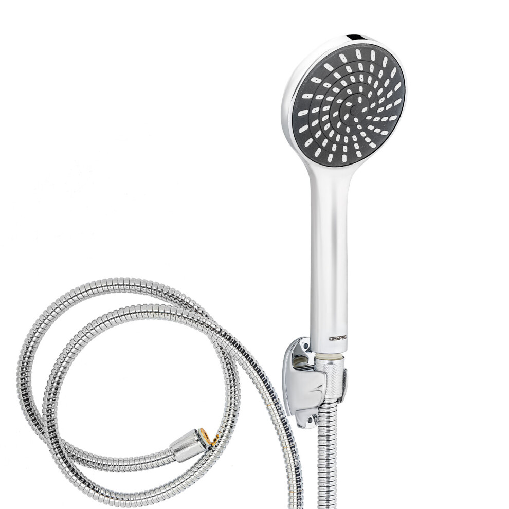 Geepas High Pressure Bathroom Shower Head Handheld Shower Chrome