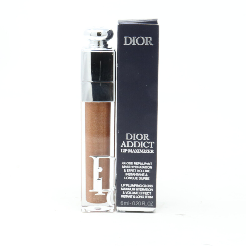 (045 Shimmer Hazelnut) Dior Addict Lip Maximizer Plumping Gloss  0.20oz/6ml New With Box