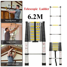 6.2M Heavy Duty Multi-Purpose Aluminium Telescopic Collapsible Ladder