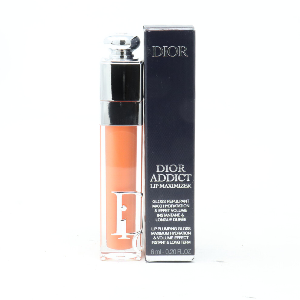 (004 Coral) Dior Addict Lip Maximizer Plumping Gloss  0.20oz/6ml New With Box