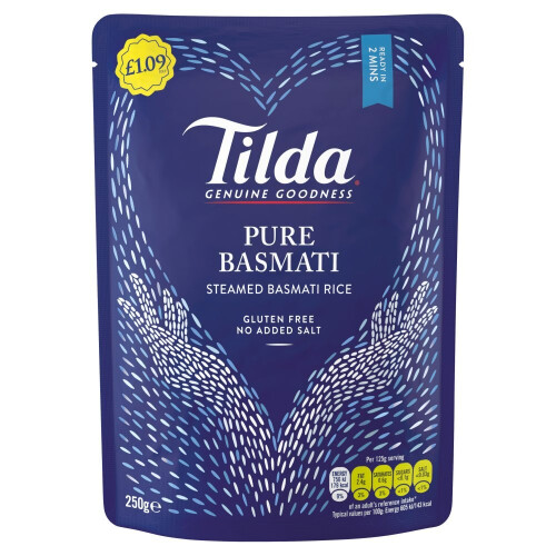 Tilda Pure Basmati Rice 250g (Pack of 6) 2