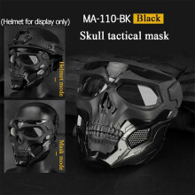 Masque Tactique Intégral Crâne Avec Lunettes – Airsoft Paintball CS – Neuf