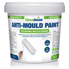 (2.5 Litres, Brilliant White) SmartSeal Anti-Mould Paint - For Bathroom, Kitchen, Bedroom Walls &amp; Ceilings - Protection Against Dangerous Mould