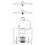 SPARES2GO Adjustable Dual Flush Toilet Valve Concealed Cistern with Push Button (1.5" / 2" Outlet, 300mm Cable) 4
