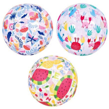 Childrens Inflatable Beach Ball 50cm Assorted Designs
