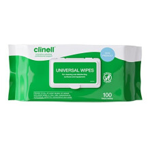 Clinell Universal Cleaning and Disinfectant Wipes for Surfaces (BCW100-1) - 6 Packs of 100 Extra Thick Heavy Duty Wipes - Multi Purpose Wipe