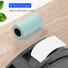 12 Sticker Thermal Paper 57mm x 30mm Self-Adhesive Thermal Printer for Printer Cash Register Receipt