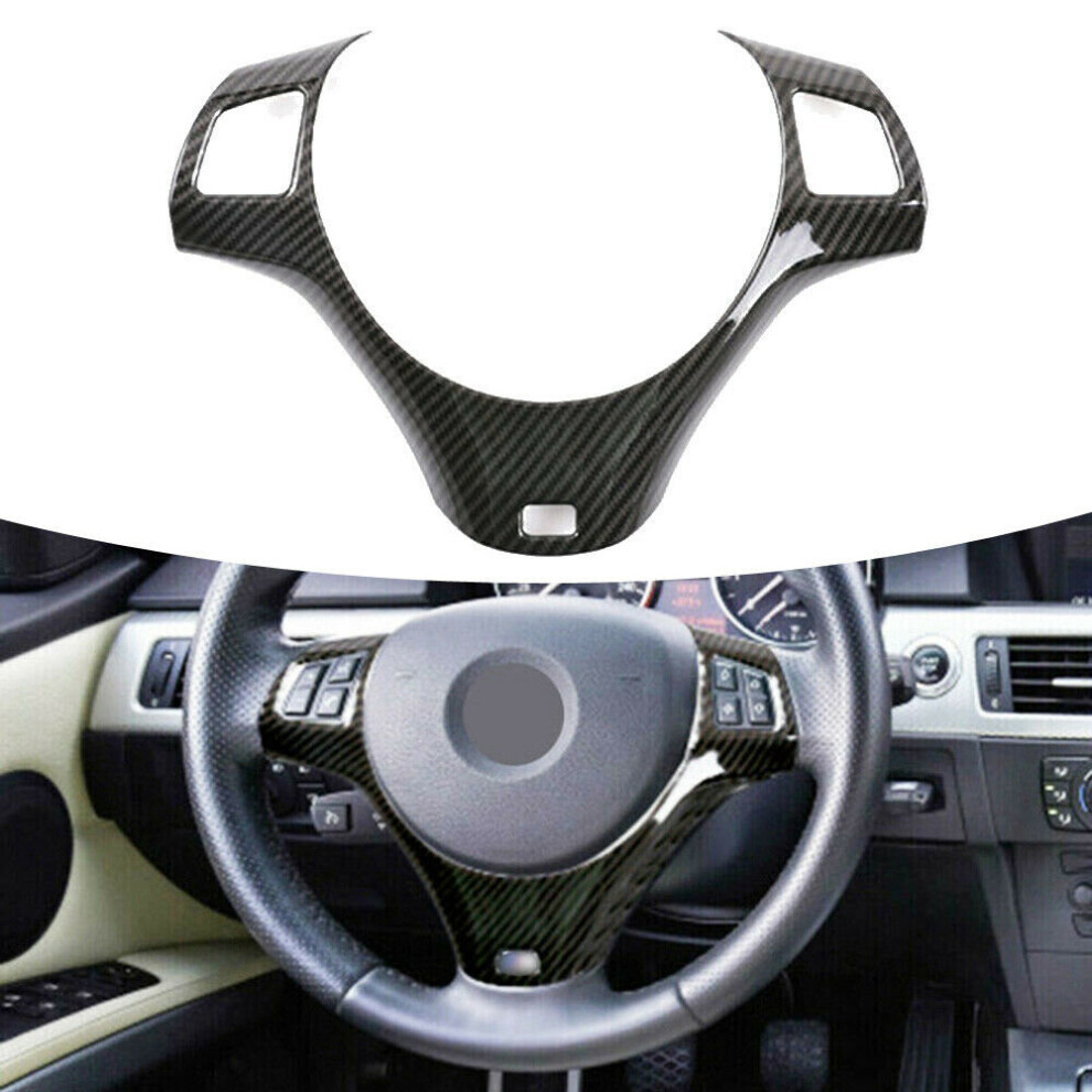 Car Interior Steering Wheel Decoration Cover Trim For 3 Series E90 E92 E93 2005-2012 Lhd 4762016969585