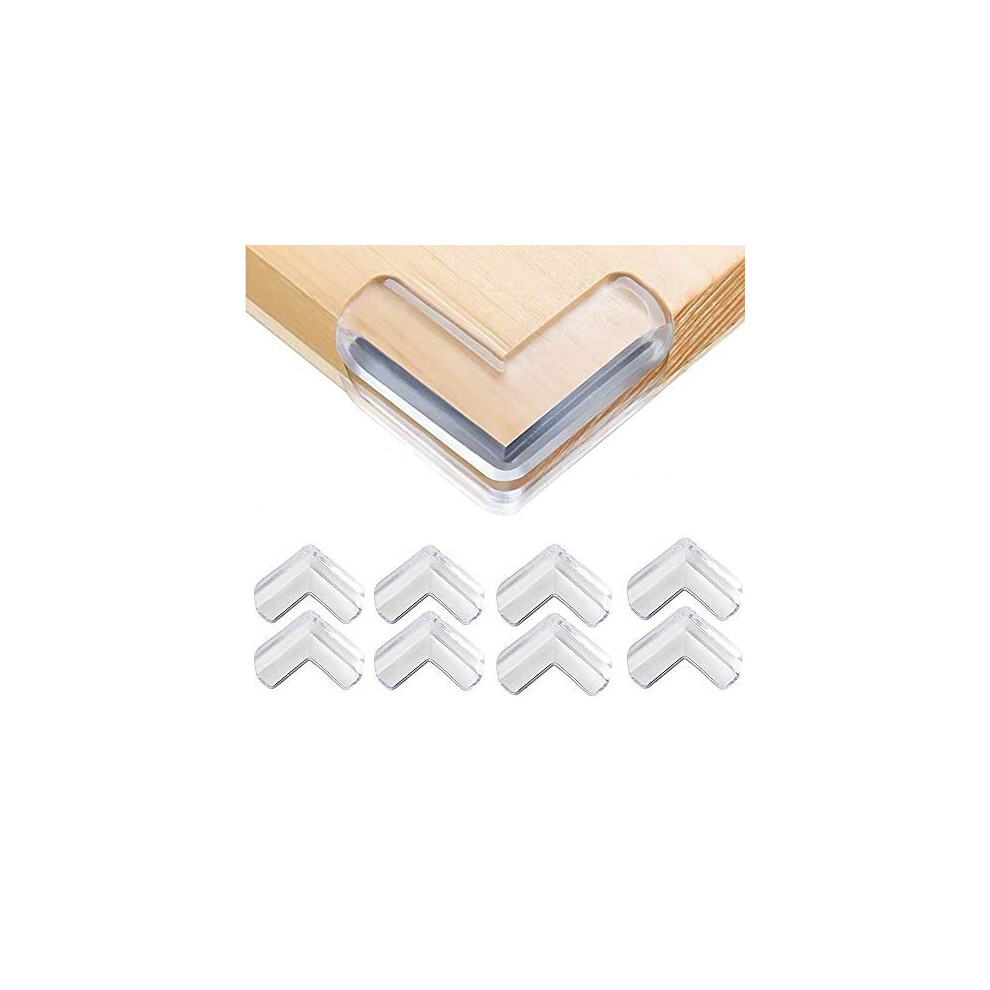 Safety Corner Protectors Guards, 8Pcs Baby Proofing Safety Corner Clear Furniture Table Corner Protection, Kids Soft Table Corner Protectors Vobulafy