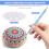Mandala Dotting Stencil Tools Rock Painting Kit Ball Stylus Dotting Tools Include Stencil, Paint Tray (17 Pack) 8