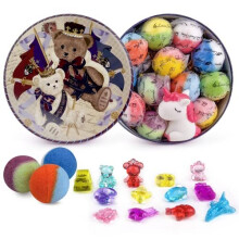 Bath Bombs for Kids, 12pcs Bath Bombs with Surprise Crystal Toys Inside, Handmade Natural and Organic Bubble Bath Bombs, Birthday Christmas