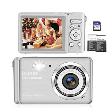 Digital Camera,30MP 18X Digital Zoom Vlogging Camera for YouTube with 32G Memory Card,Digital Cameras for Photography with 2 Batteries,Recha