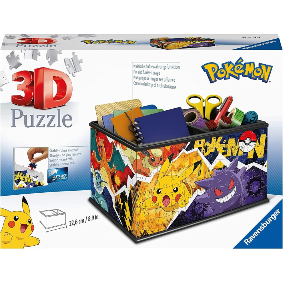 Ravensburger Pokemon 216 Piece Storage Box 3D Jigsaw Puzzle