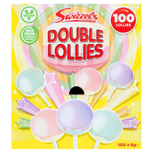 Swizzels Double Lollies 8g (Pack of 100) 1