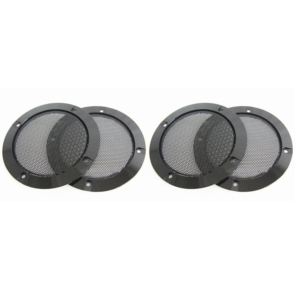 4Pcs 4 Inch Speaker Speaker Grille Speaker Face Replaceable Round Speaker Protection Grille 4762016912826