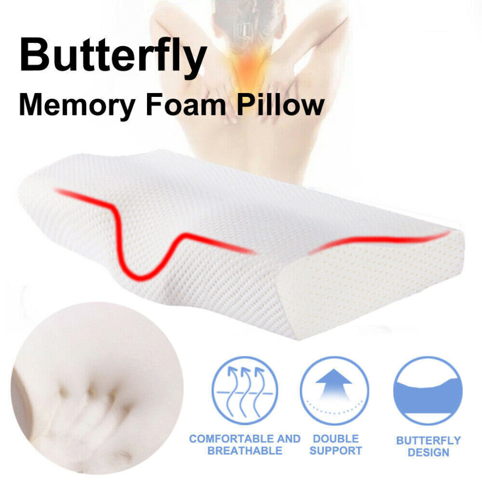 Contour Memory Foam Pillow Cervical Orthopedic Deep Sleep Neck Pillow