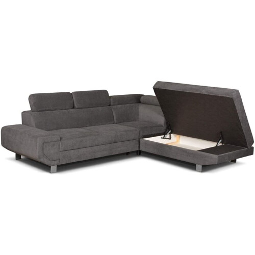 Furniture 786 (Right Hand Facing Corner) New-Artic Sofa bed with storage Grey 2