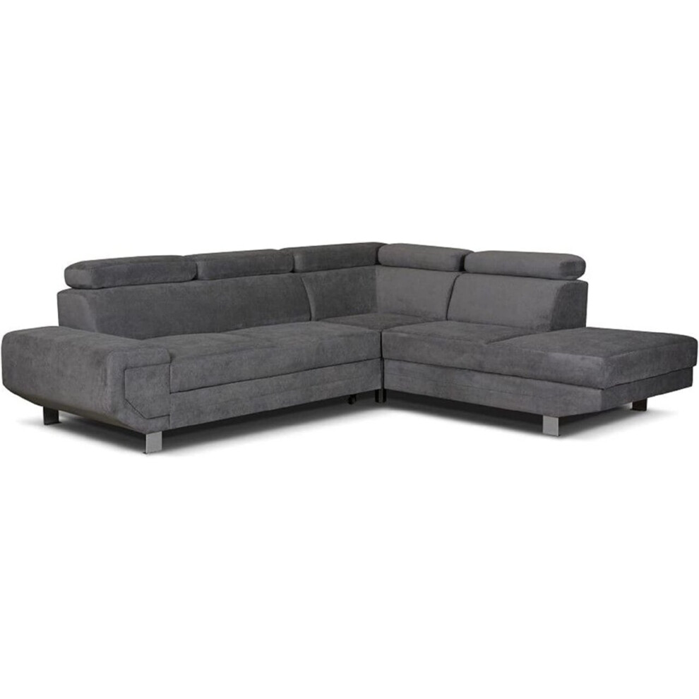 (Right Hand Facing Corner) New-Artic Sofa bed with storage Grey